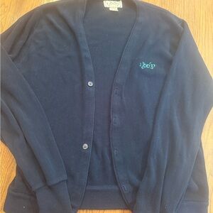 Izod Navy Blue Women's Cardigan Sweater